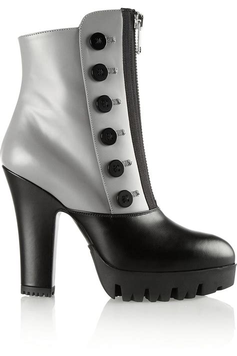 miu miu embellished leather ankle boots|miu buckle boots.